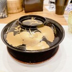 蕎麦割烹  倉田 - 松茸、及び、鱧の温汁蕎麦