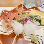 蕎麦割烹  倉田 - 青森県産 鮃、障泥烏賊