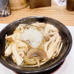 蕎麦割烹  倉田 - 松茸、及び、鱧の温汁蕎麦