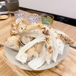 蕎麦割烹  倉田 - フライ調理前