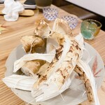 蕎麦割烹  倉田 - フライ調理前