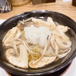 蕎麦割烹  倉田 - 松茸、及び、鱧の温汁蕎麦