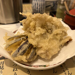 四国屋 - 舞茸と茄子の天ぷら