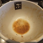 ぶっこ麺らーめん - スープ割りしてもらい、飲み干しました（＾＾