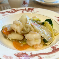 全聚徳 新宿店 - 海老野菜炒め