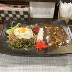 Kappa Yakisoba Kihachi -  喜八満腹カレーライス&焼きそば 980円