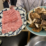 樋山 - 牛肉と松茸