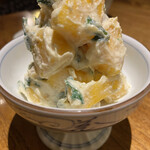 しおて - 季節の白和え（柿と春菊と胡桃）