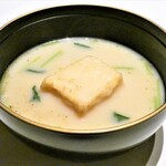 京懐石 美濃吉 - 京の白味噌仕立て 湯葉豆富