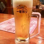 焼肉 大翔 - 生ビール：500円