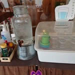 cafeレストランいつものところ - お水はセルフコーナーありました。