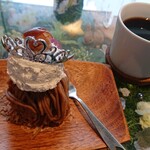 cafeレストランいつものところ - モンブラン到着！！