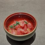 ことわりをはかるみせ ばんどう - クジラの和え物