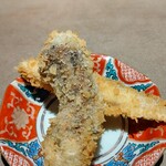 ことわりをはかるみせ ばんどう - 松茸とホンモロコのフライ