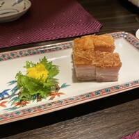 家寶 跳龍門 - 脆皮とパリパリは違って、こちらの焼き肉（しぅよっ）は脆皮の教科書みたいな出来上がり。旨し。