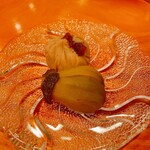 日本料理 たかむら - 特製モンブランと小茄子の蜜煮