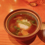 日本料理 たかむら - 鱈の白子蕪蒸し　百合根のあん