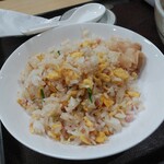 松やん - とろろ芋入りラーメン（小盛ヤキメシセット）　