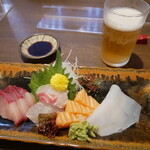 ゆうき - 刺身盛り合わせ