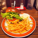 ジャクソンビル - プレミアムチーズバーガープレート(950円)