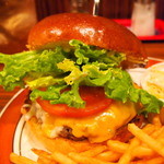 ジャクソンビル - プレミアムチーズバーガープレート(950円)