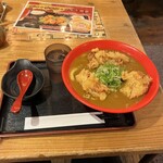 うどん居酒屋 江戸堀 - 鶏天カレーうどん 中盛500g