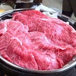 米沢牛黄木 牛鍋おおき  - 米沢牛鍋定食（すきやき）