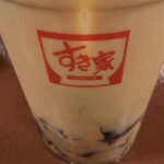 すき家 - 黒糖ゼリーほうじ茶ラテ(L)￥320