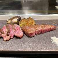 八重洲 steak & seafood 鉄板焼き 一心 - フィレとサーロイン