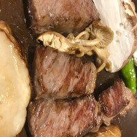 しゃぶしゃぶ・日本料理 木曽路 大宮店 - 黒毛和牛ステーキと大椎茸焼き