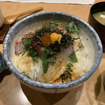 杢魚庵 - 山かけ海鮮丼（税込1,200円）2022.10