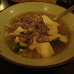 秋田ばる七尾 - ピリ辛しょっつる肉豆腐