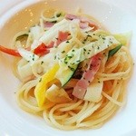 ダイニング ブルーム(軽井沢浅間プリンスホテル) - 信州高原キャベツとベーコンのスパゲッティ　アンチョビ風味