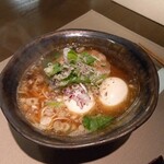 レストラン クロワサンス - 鰆節と伊吹いりこ、鶏清湯がベースのラーメン