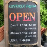 OSTERIA Pagina - 【'13/04/30撮影】看板