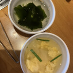 Yakinikusaiemmorambon - たまごスープ　ワカメスープ