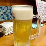 Gyouza To Biru Ya - 生ビール ドライ 250円。