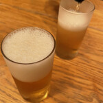 近江町・海鮮市場料理 市の蔵 - まずはビールで乾杯