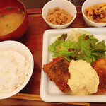 パルファン - アジフライカレータルタル、れんこんきんぴら、春雨サラダ