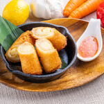 Fluffy and crispy cheese roll