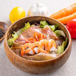 Prosciutto shrimp salad