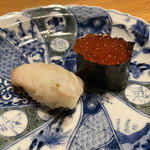 乙女寿司 - バイ貝、生いくら