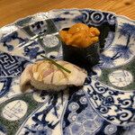 乙女寿司 - ノドグロ炙り、うに