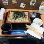 上州のぼる - ◻︎ざる蕎麦９００円
◻︎天使の海老４００円