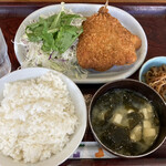 角屋食堂 - アジフライ定食　700円