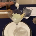 レストラン フィーネ - お口直しのシャーベット