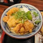 Marugame Seimen - タル鶏天ぶっかけうどん［温］