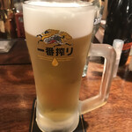 東京立ち飲みバル - 安心の一番搾り。