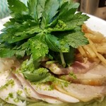 Rock’anDo - グリーン麺ゆずみつば しお 肉増し