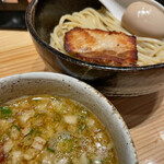 中華そば 芯せかい - 芳醇味玉つけそば980円(夜限定)